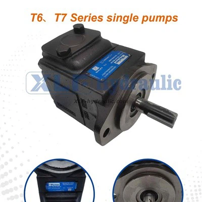 T6 T7 इलेक्ट्रिक रेडियल पिस्टन प्रकार पंप श्रृंखला एकल हाइड्रोलिक मात्रात्मक वेन पंप